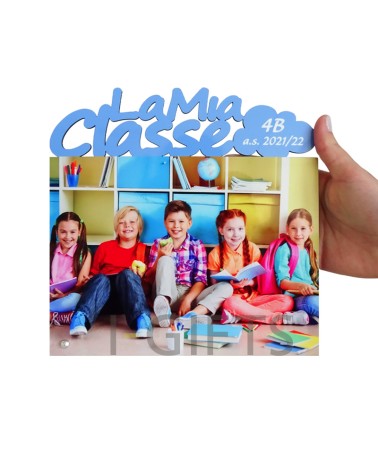 Fotocornice La mia classe stampabile a sublimazione in MDF qualità ChromaLuxe®.
