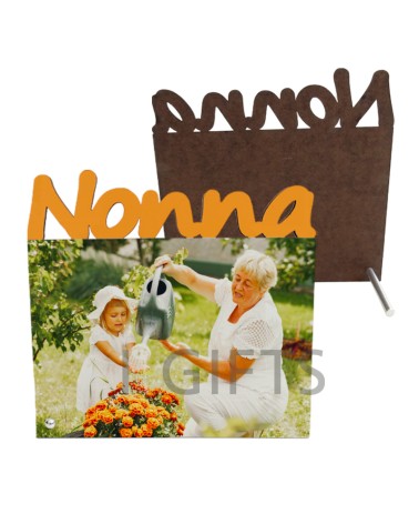 Fotocornice Nonna stampabile a sublimazione in MDF qualità ChromaLuxe®.