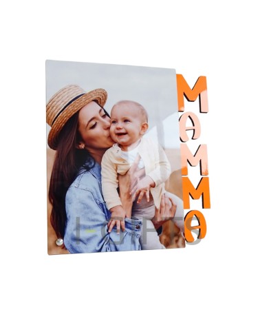 Fotocornice Mamma verticale stampabile a sublimazione in MDF qualità ChromaLuxe®.